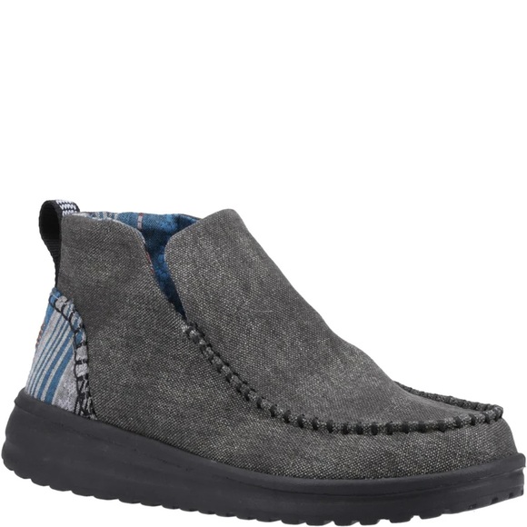 HEY DUDE Womens Size 7 Denny Crafted Black Aztec Shoes Ankle Booties Western Y2K - Picture 1 of 14